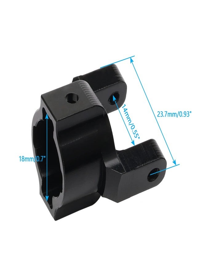 Rowiz 2PCS RC 1:10 Aluminum C Hub Carrier Upgrade Parts Black for Axial AX10 SCX10 - Image 2
